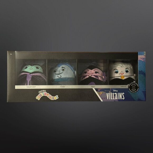 Jazwarees Squishmallow Disney Villains including Hades Maleficent Yzma Ursula 4” - Picture 7 of 10